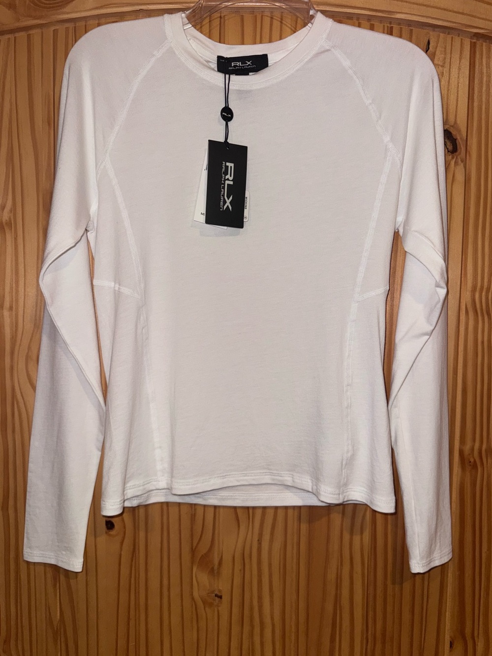NWT Ralph Lauren White Performance Jersey Long Sleeve Tee RLX